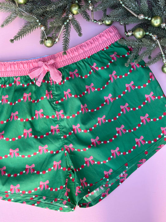 bow garland lounge shorts