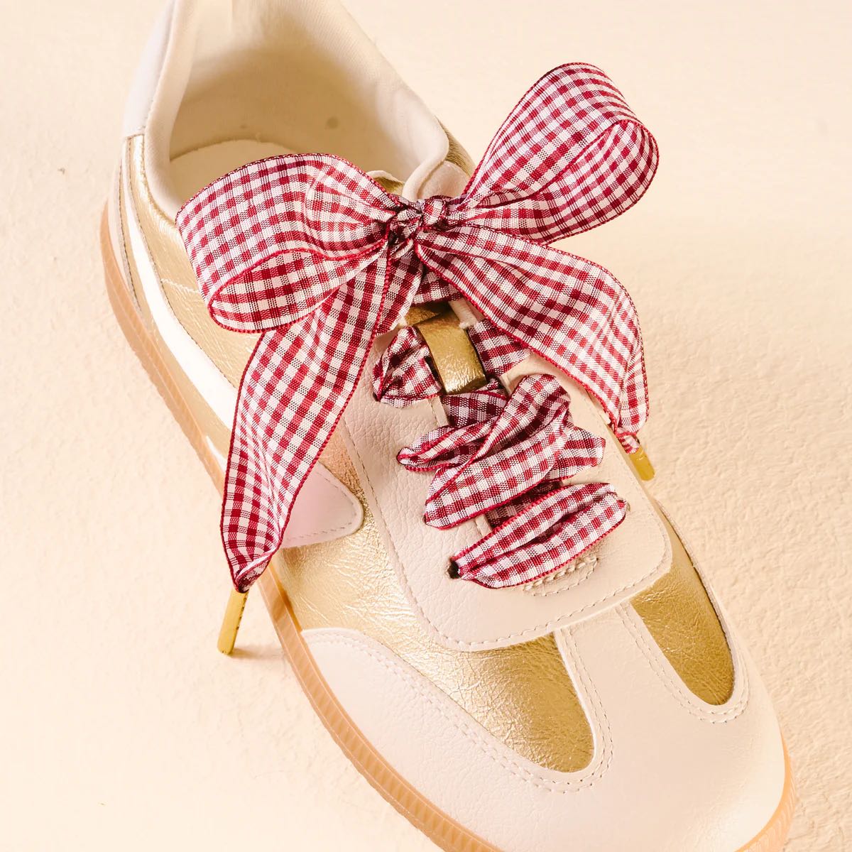 step it up shoelace - gingham