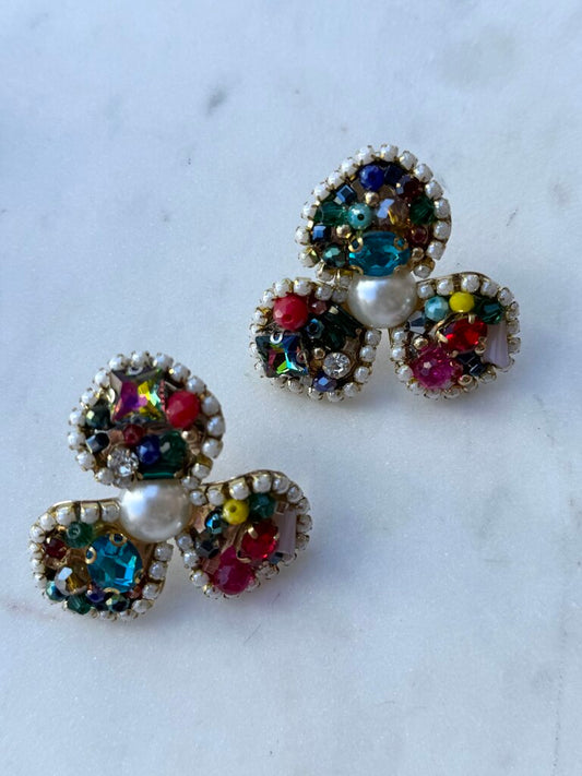 confetti cluster earrings