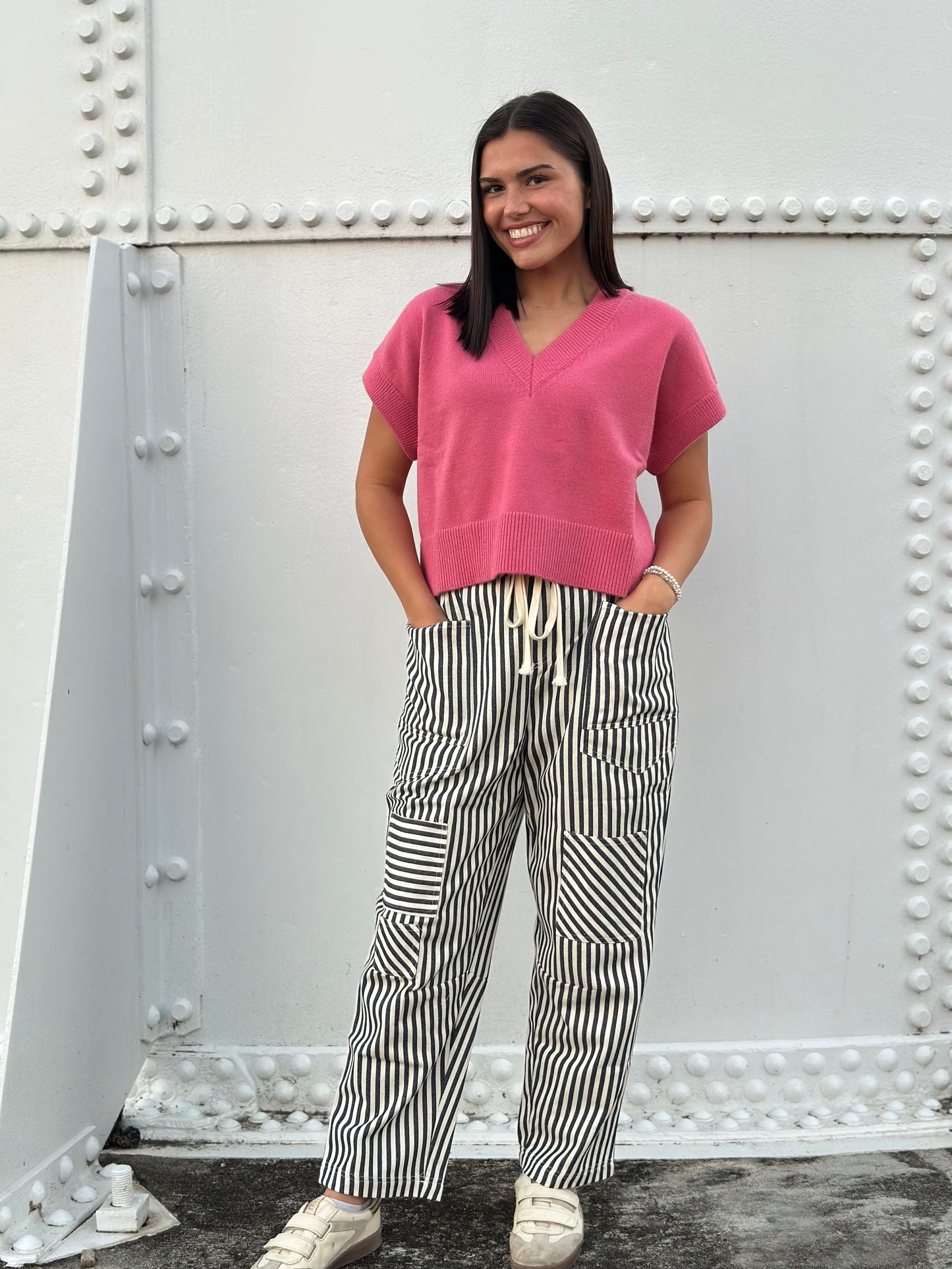 the austin striped pants