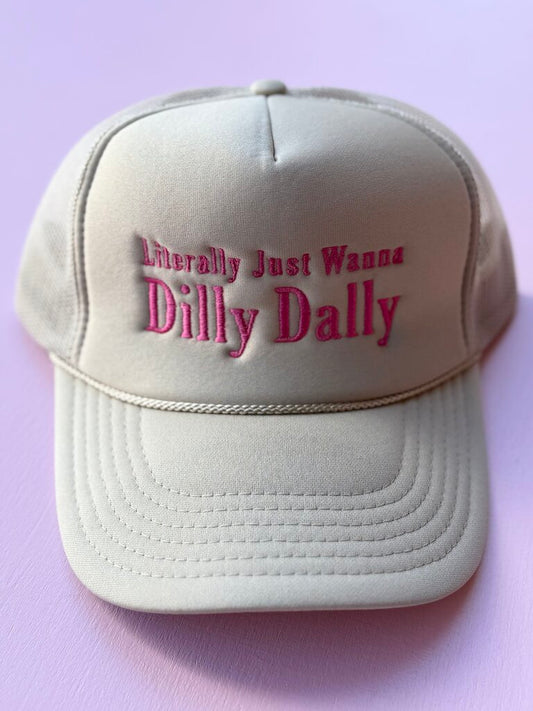 dilly dally trucker hat