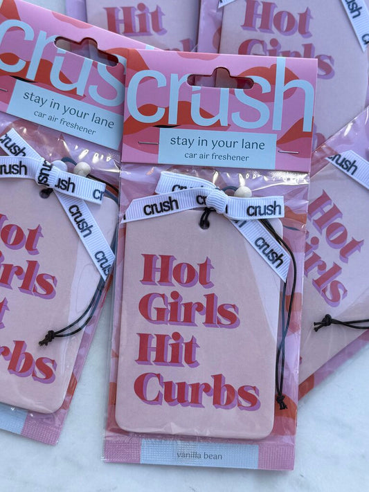 crush car air freshener - hot girls hit curbs