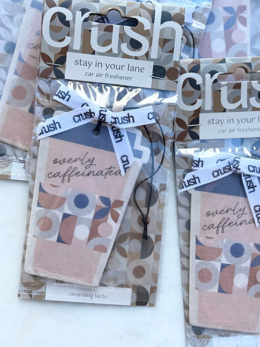 crush car air freshener - overly caffeinated