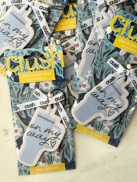 crush car air freshener - on my way