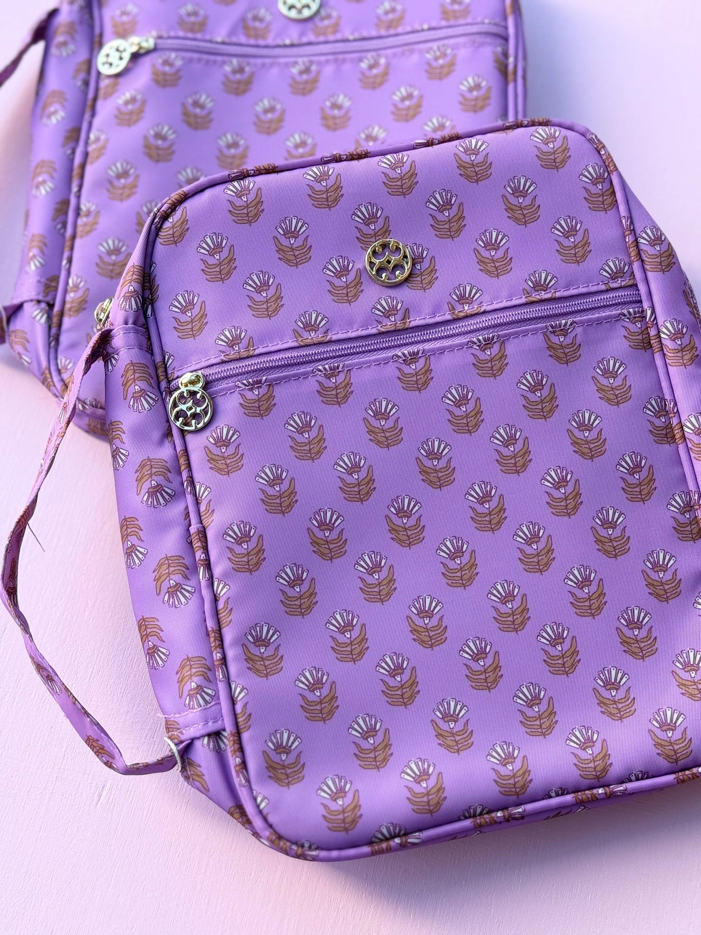 bible cover - pink floral block