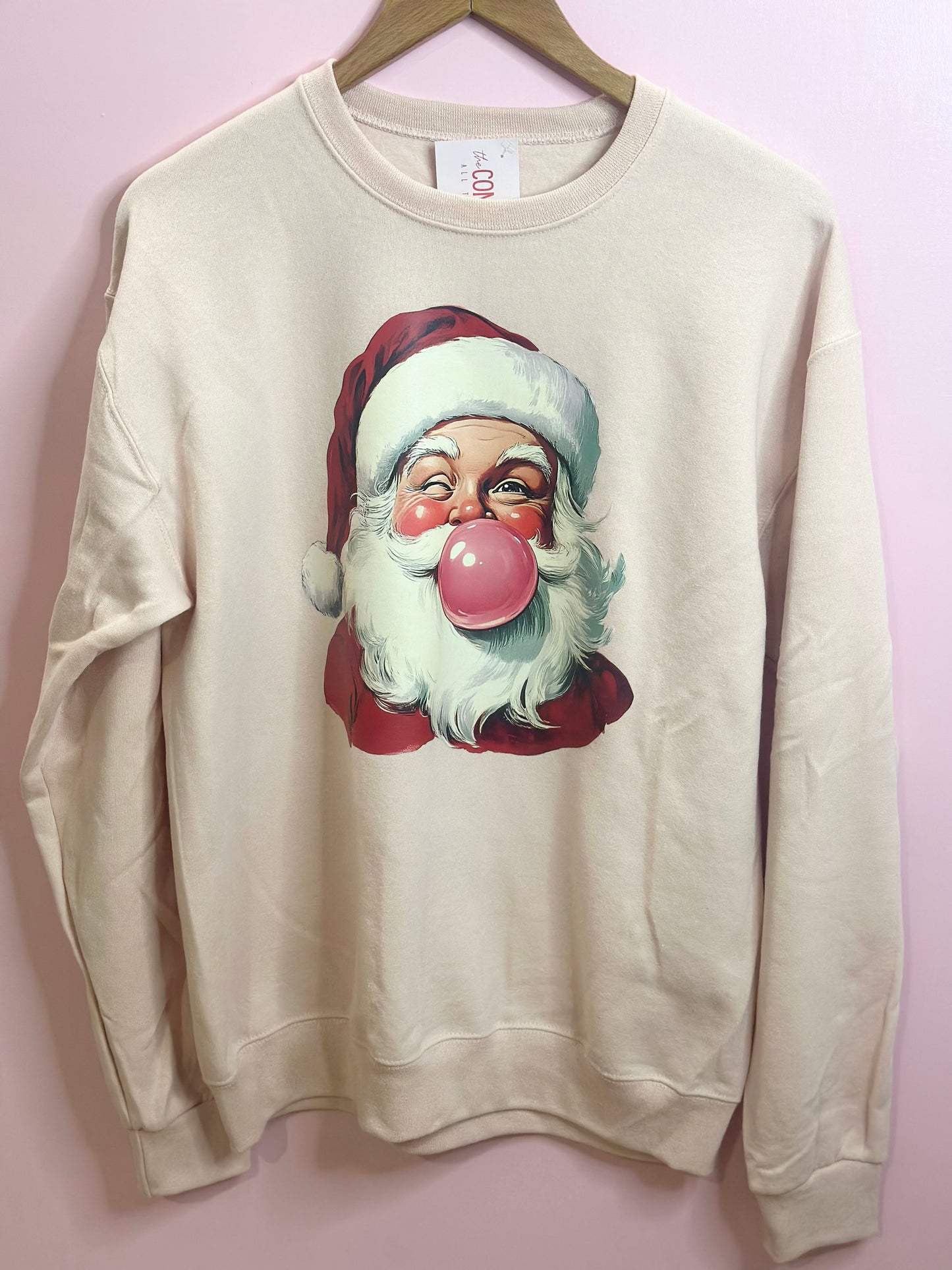 bubblegum santa sweatshirt