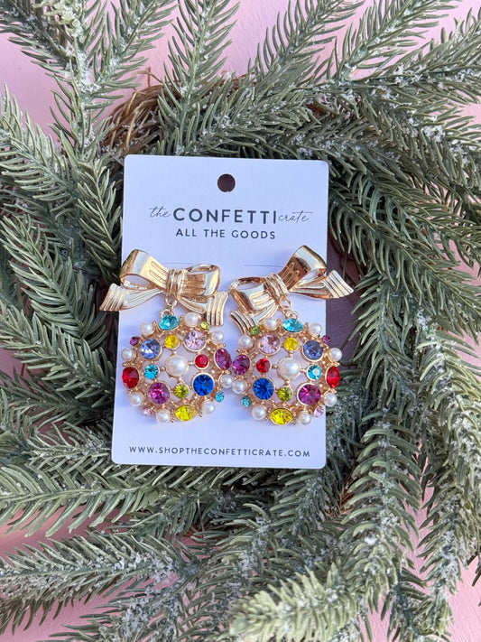 the festive girl earrings