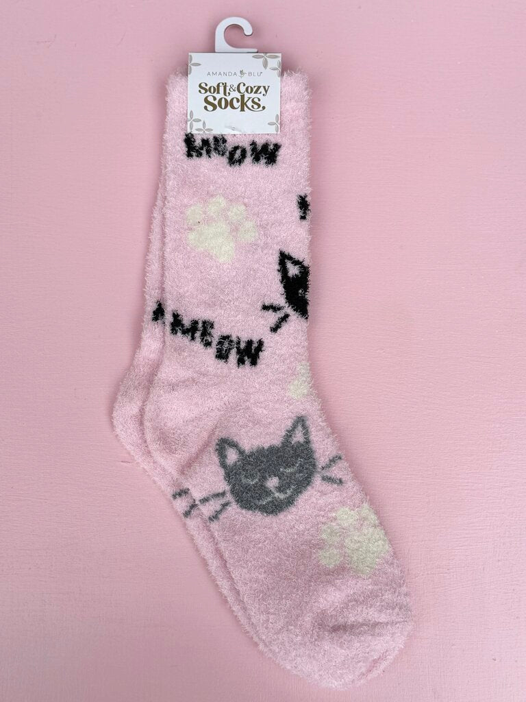 soft and cozy socks - cats