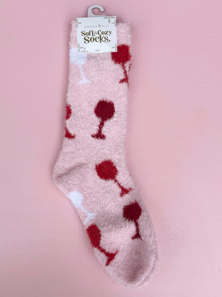 soft and cozy socks - wine