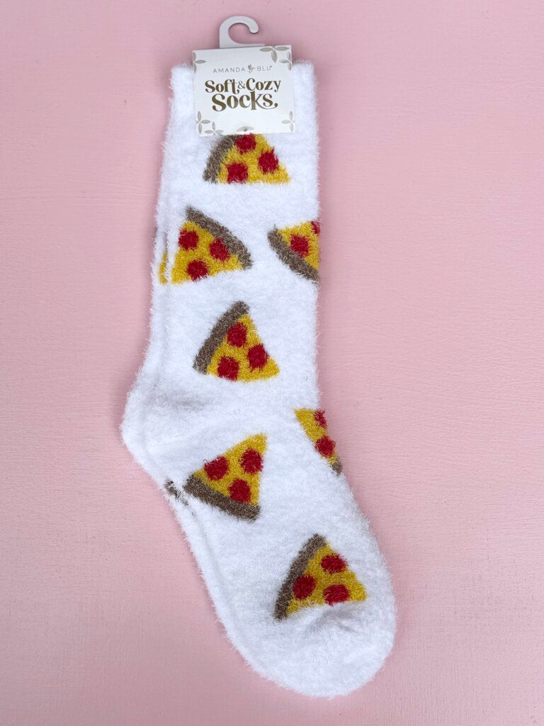 soft and cozy socks - pizza