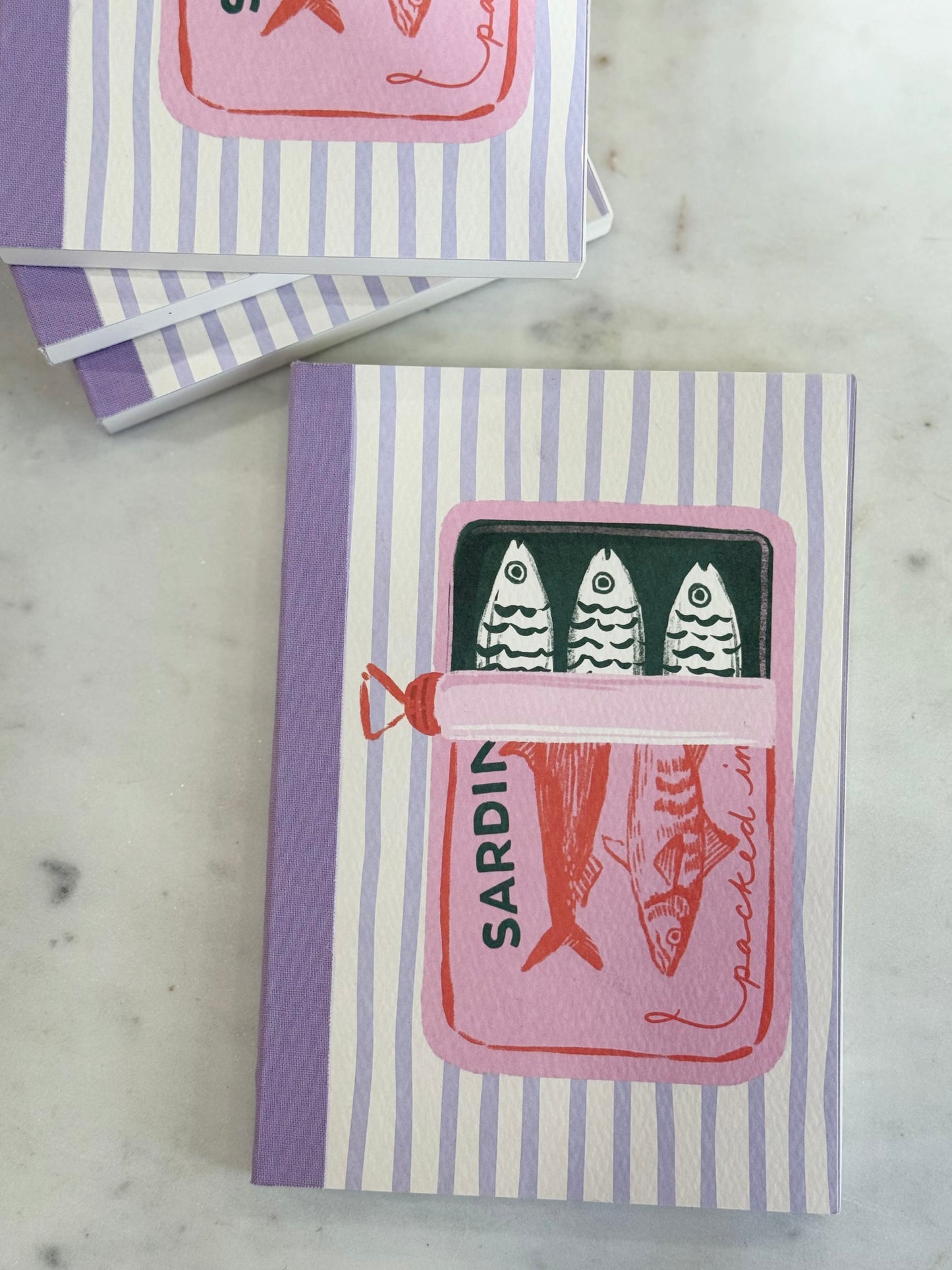 sardine snack artisan notebook