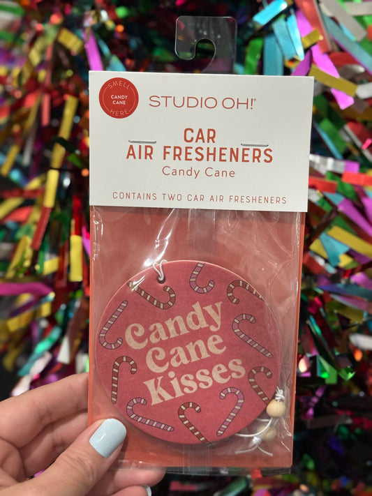 candy cane kisses car air freshener