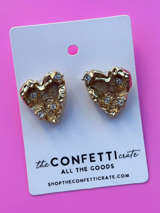 heart of gold earrings