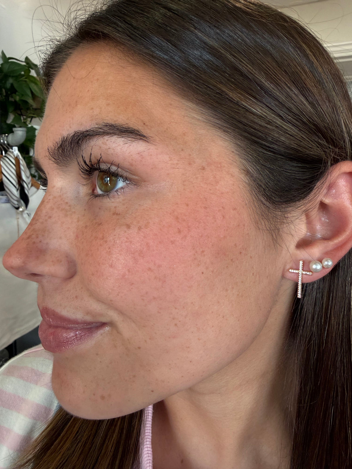 the greyson cross earrings - 18K gold filled hypoallergenic