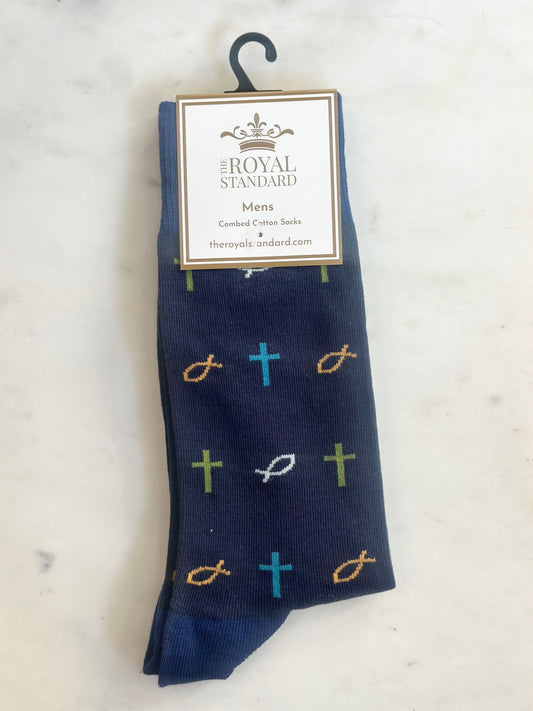 men's have faith socks