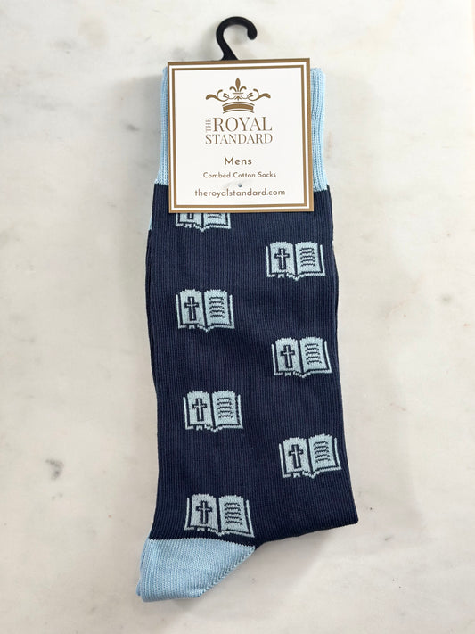 men's scripture socks