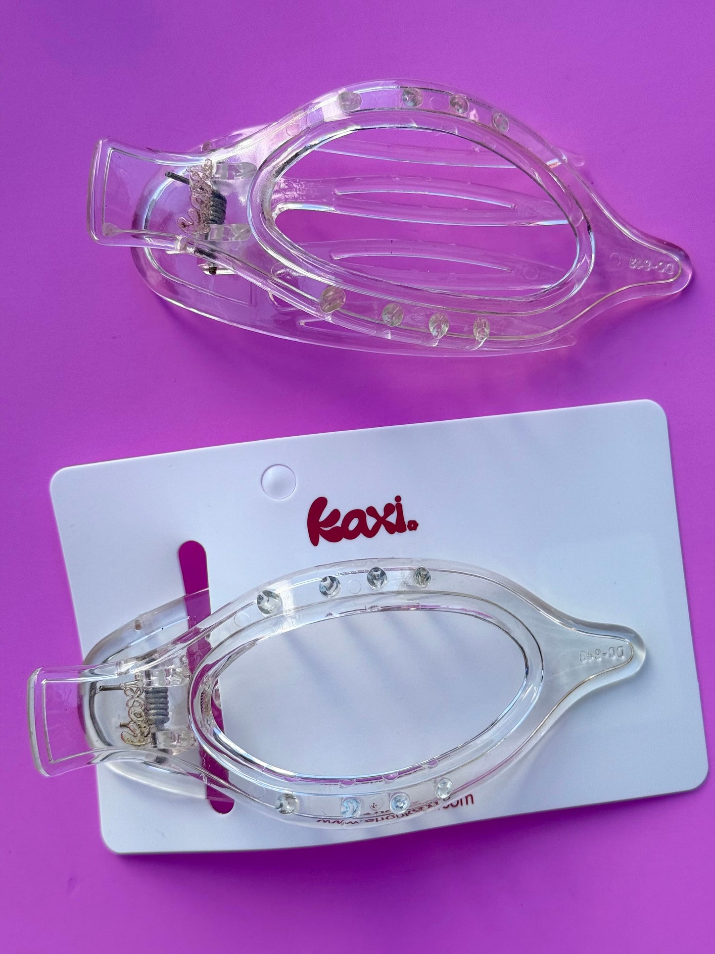 kaxi lay down 2.0 claw - shiny clear