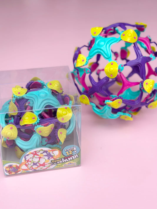 curiosities expand a ball flower - purple