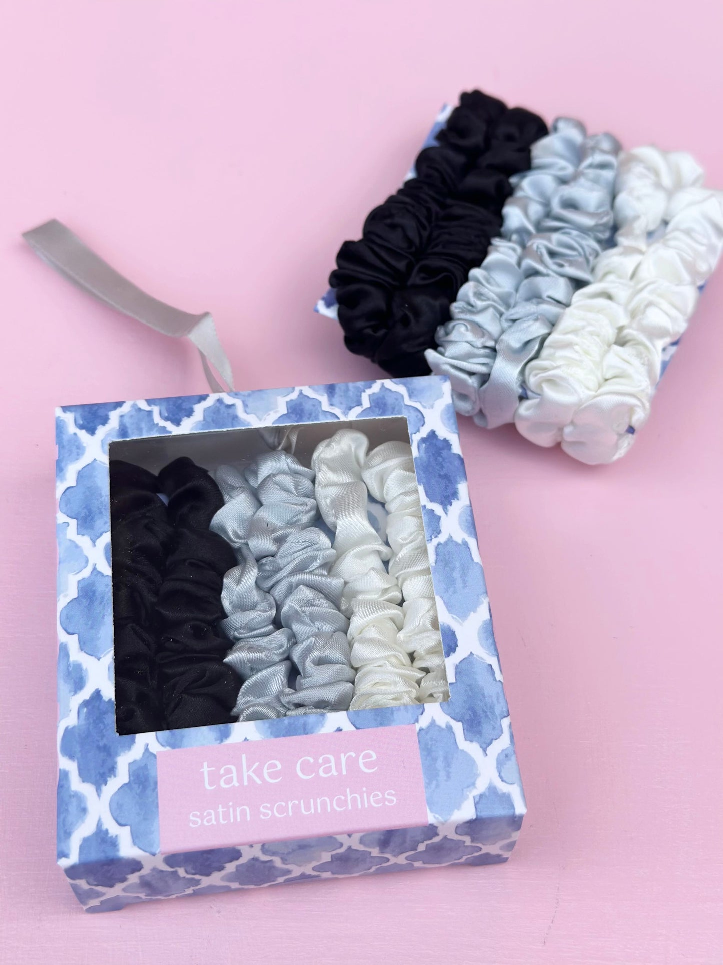 take care satin scrunchies