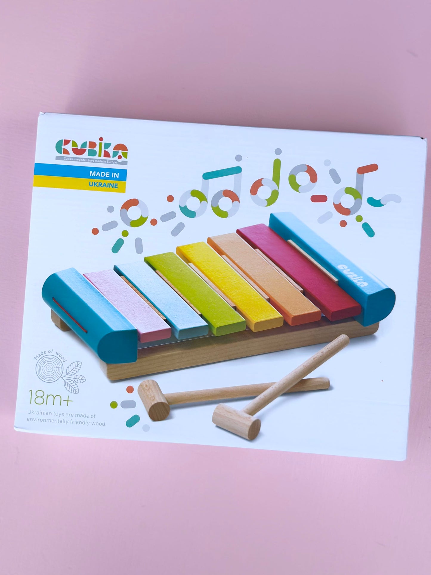 cubika wooden toy xylophone