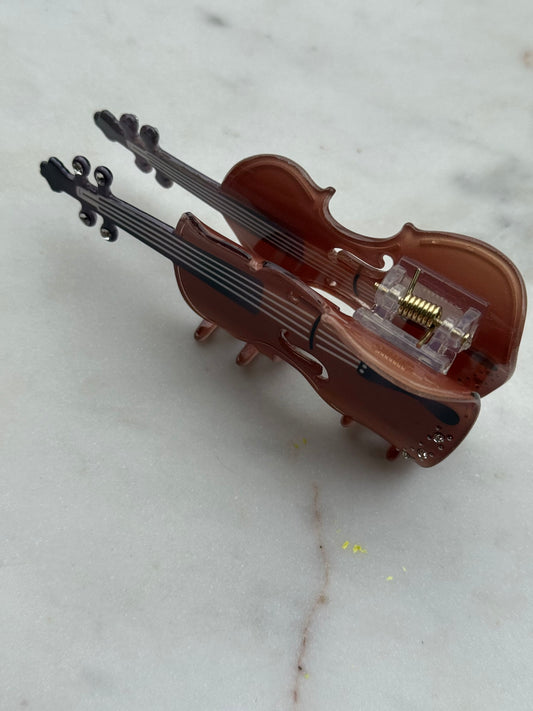 violin hair claw