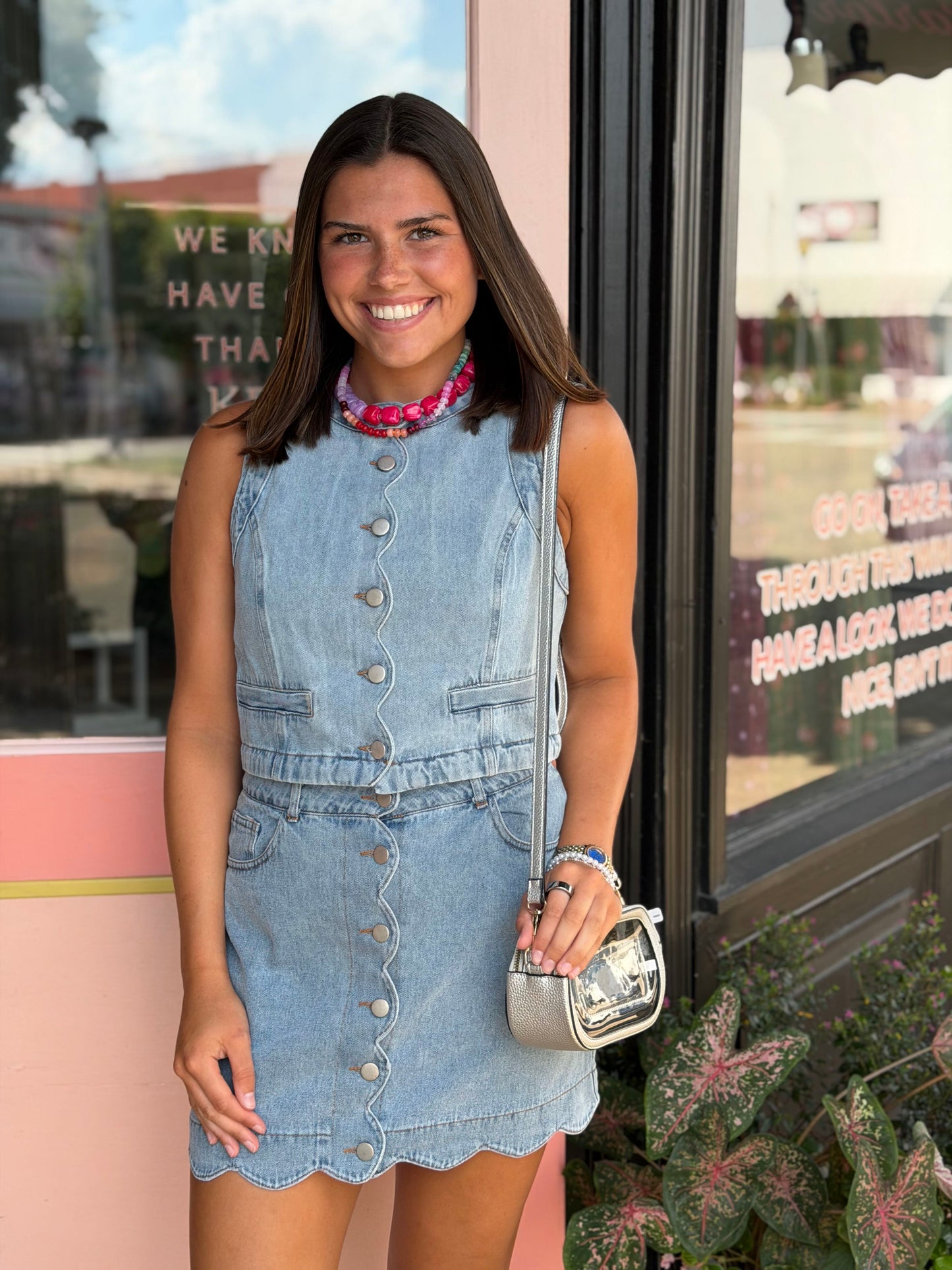 the daily denim skirt