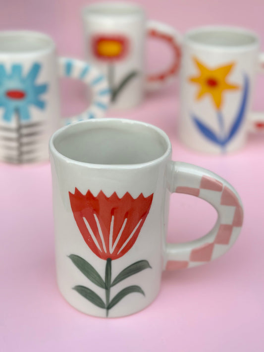 the bloom mug - red