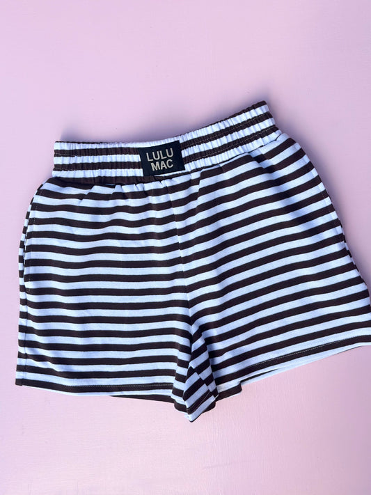 lulu mac stripe shorts