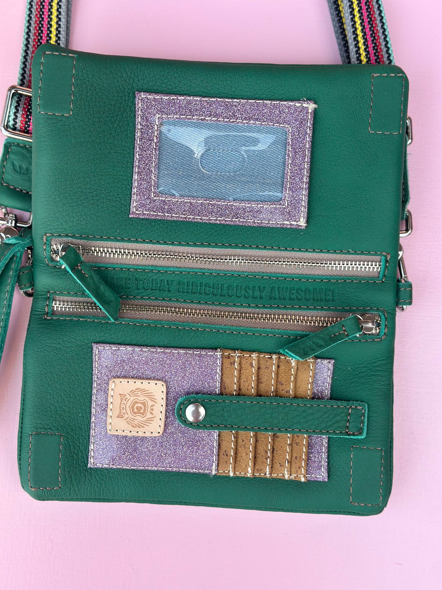uptown crossbody - teal