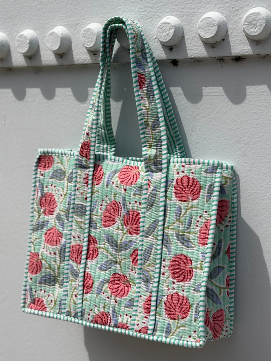 the park quilted tote