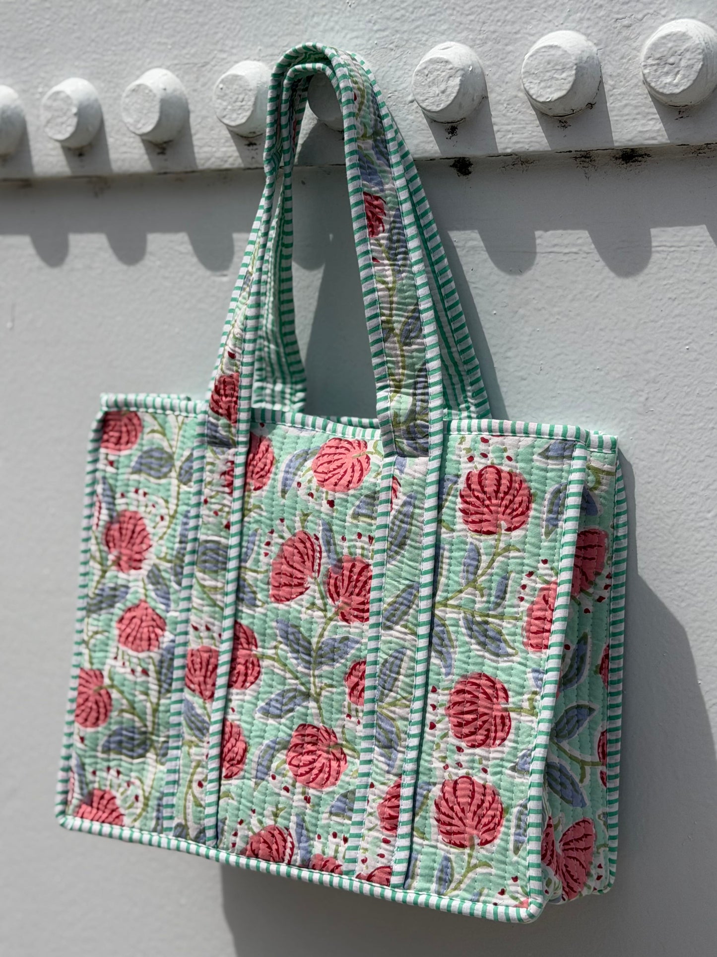 the park quilted tote