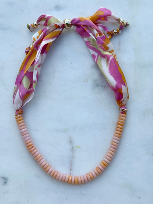 the tompkins necklace - pink