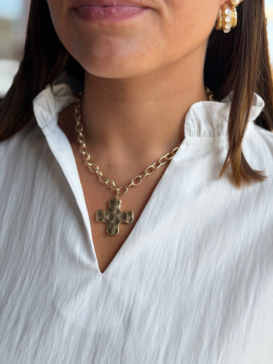 the chandler cross necklace