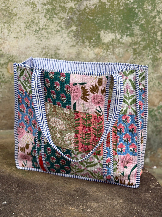 the park quilted tote