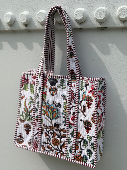 the park quilted tote
