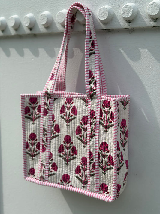 the park quilted tote