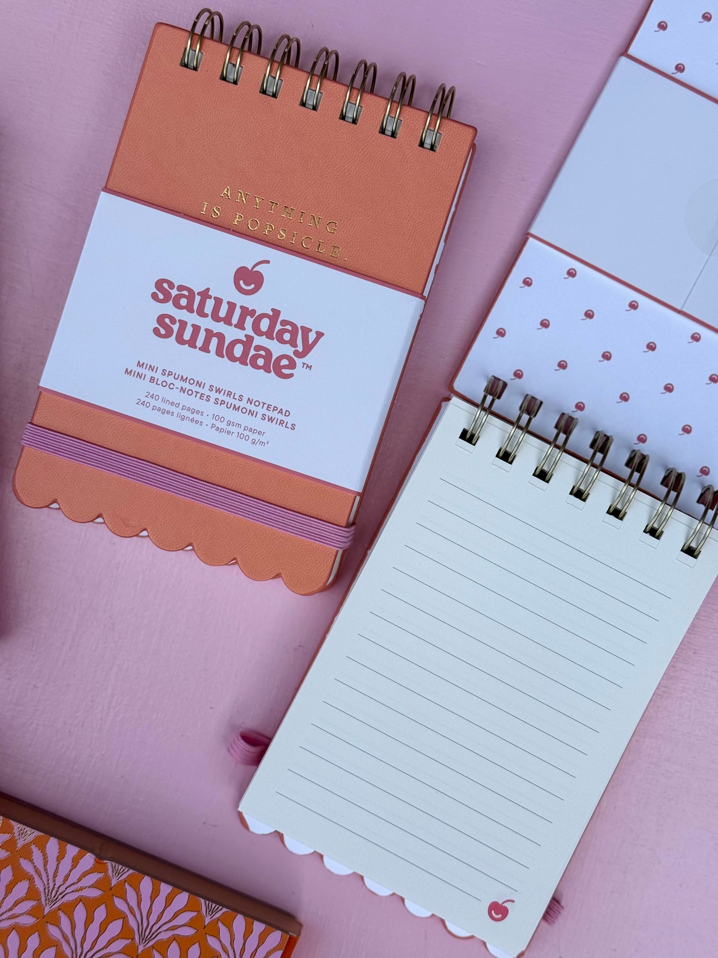 tutti-frutti mini spumoni swirls notepad