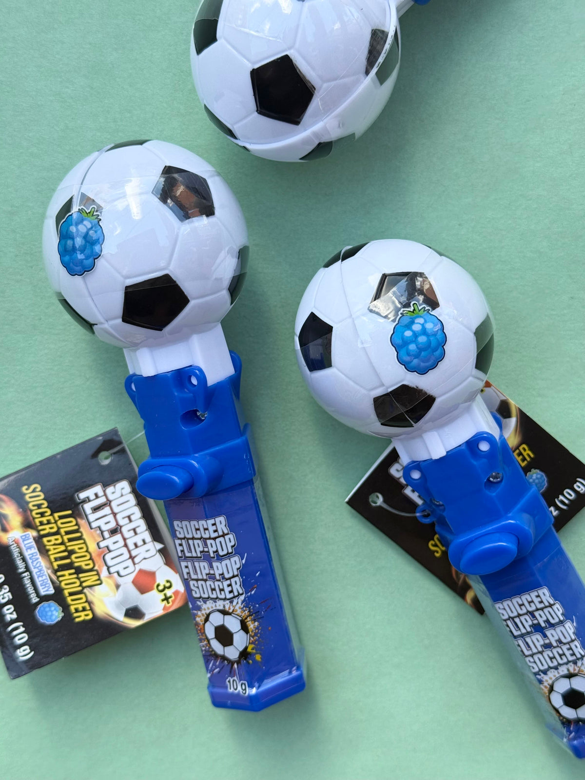 soccer ball lollipop flip pop