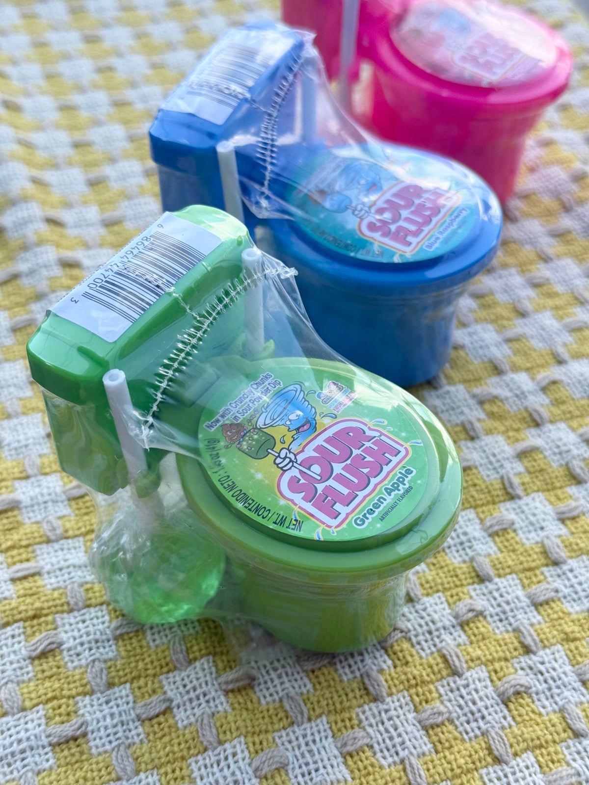 sour flush powder candy