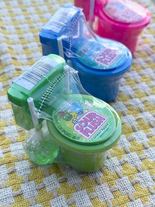 sour flush powder candy