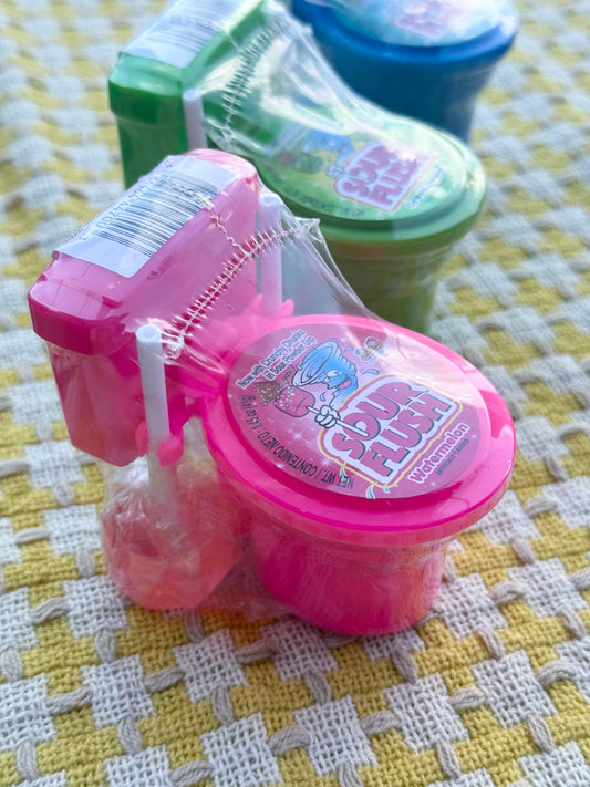 sour flush powder candy
