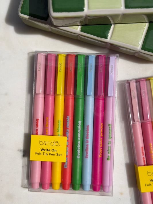 write on felt tip markers