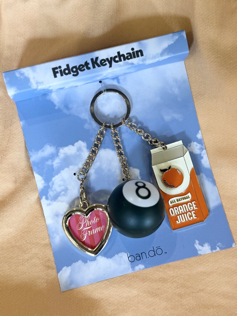 fidget keychain - orange juice