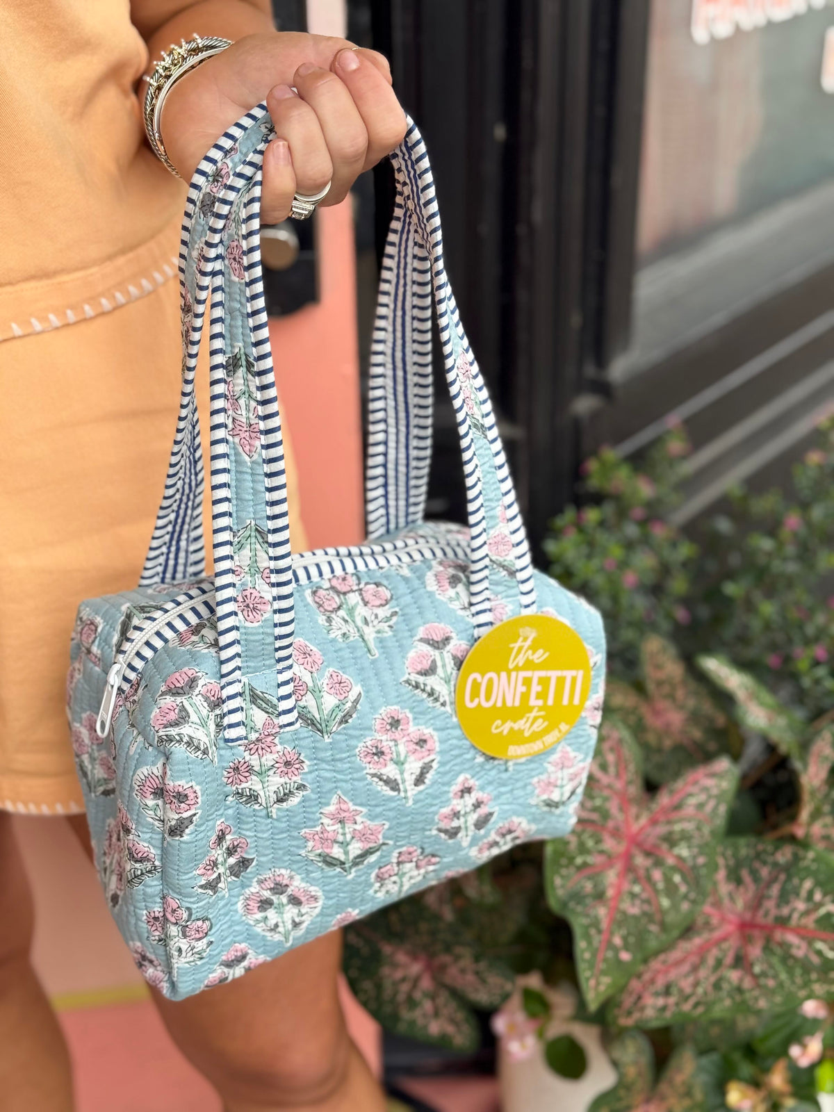 the park quilted mini duffle