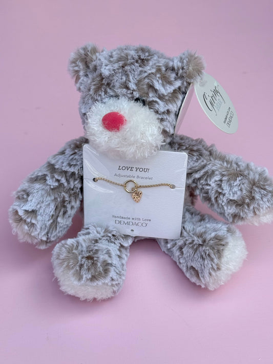 mini giving bear - love you