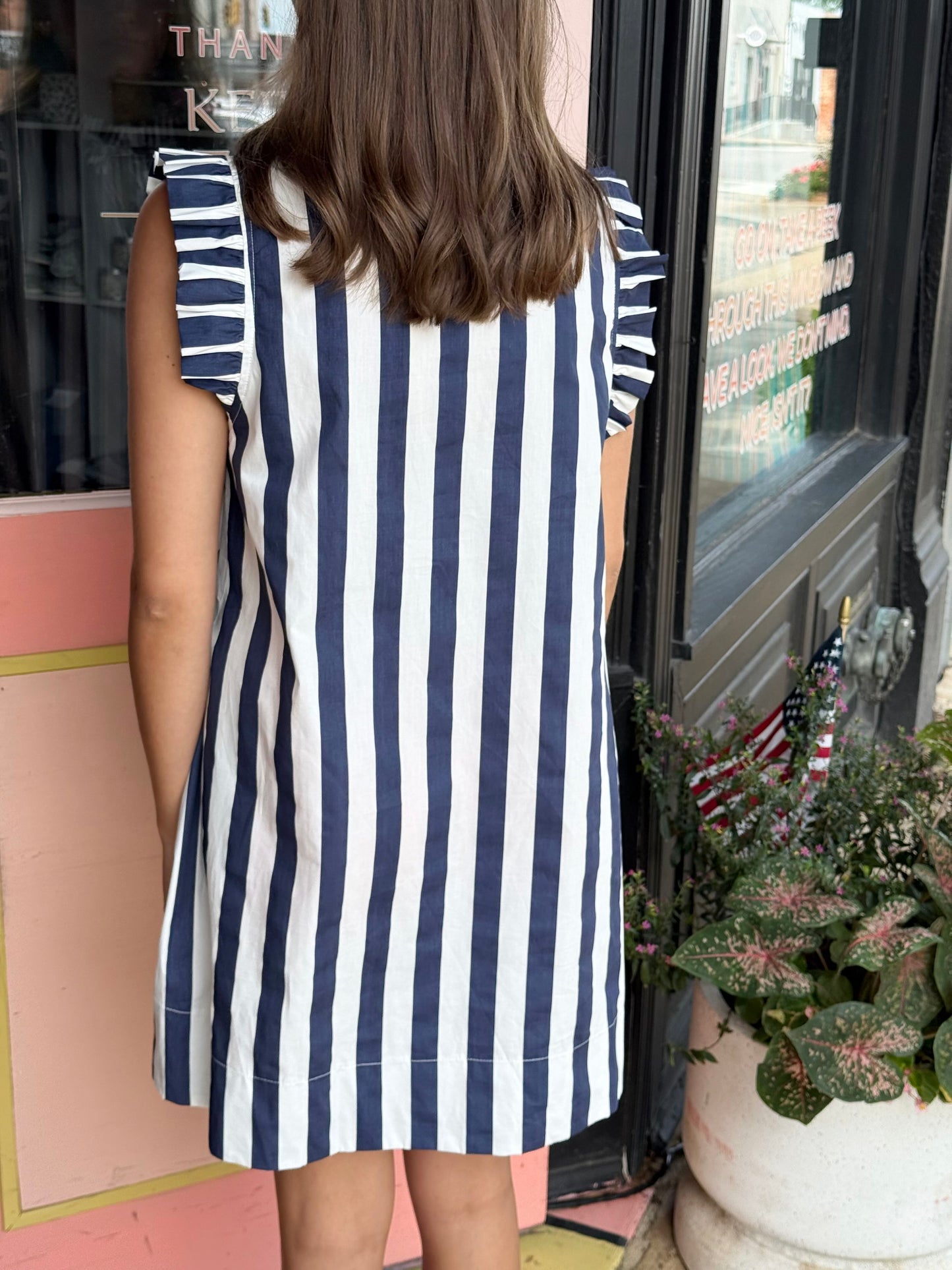 the adams stripe dress