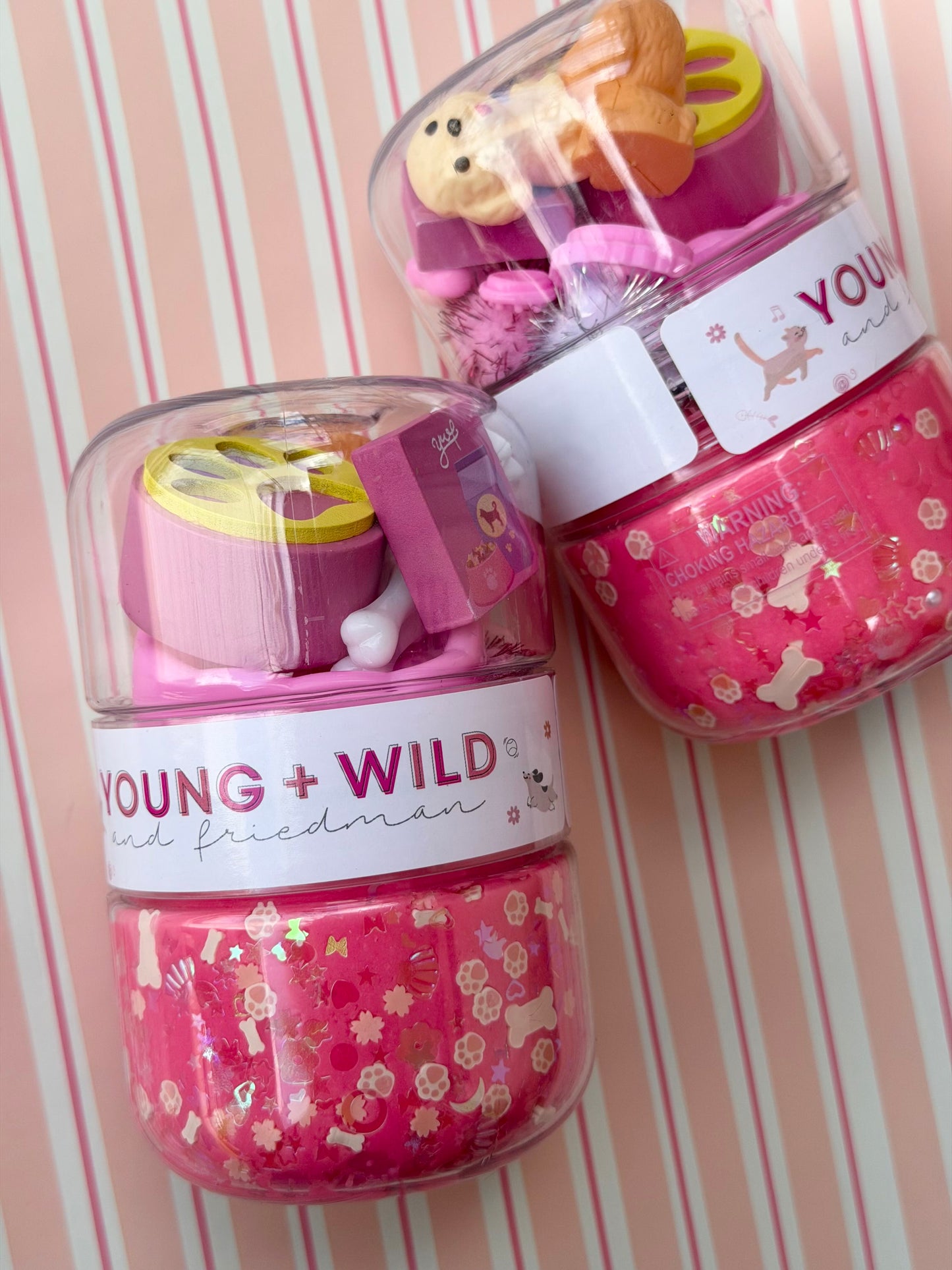 grab and go jar - pink pet shop