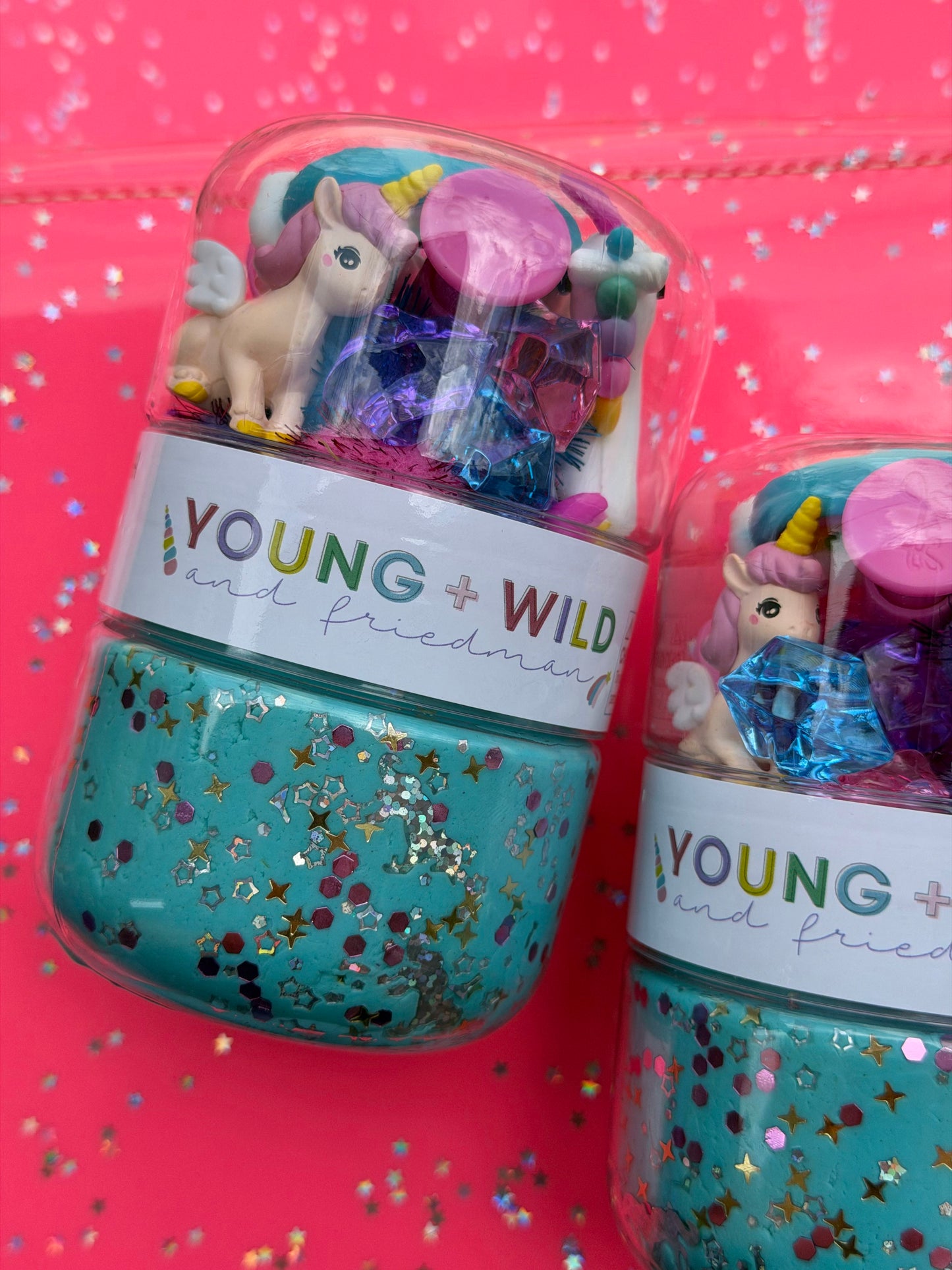 grab and go jar - unicorn