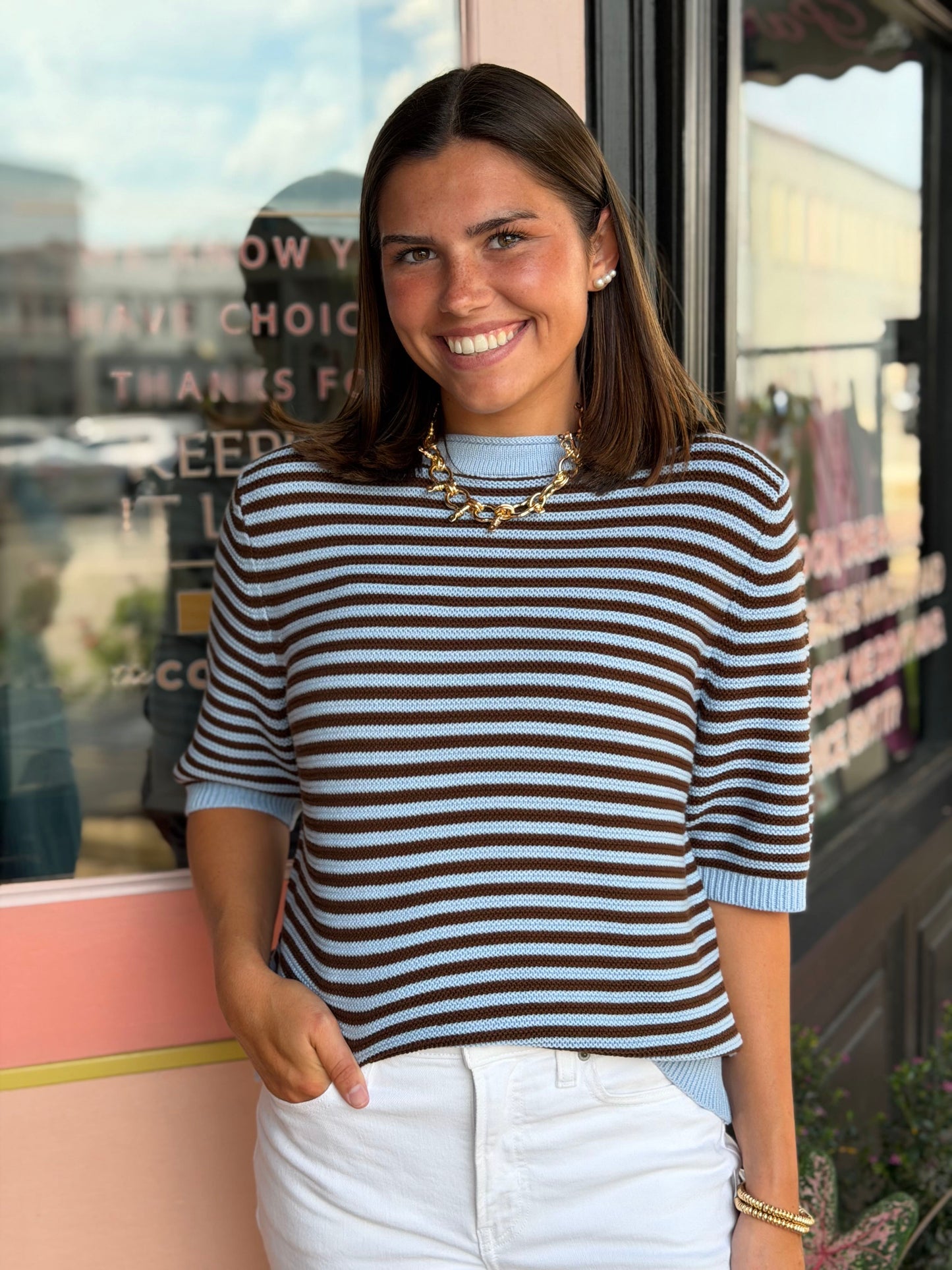 the line and dandy sweater top