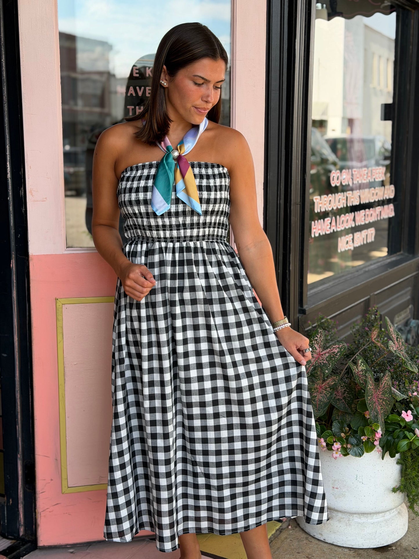 the backyard brunch dress